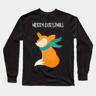 Merry Christmas fox Long Sleeve T-Shirt